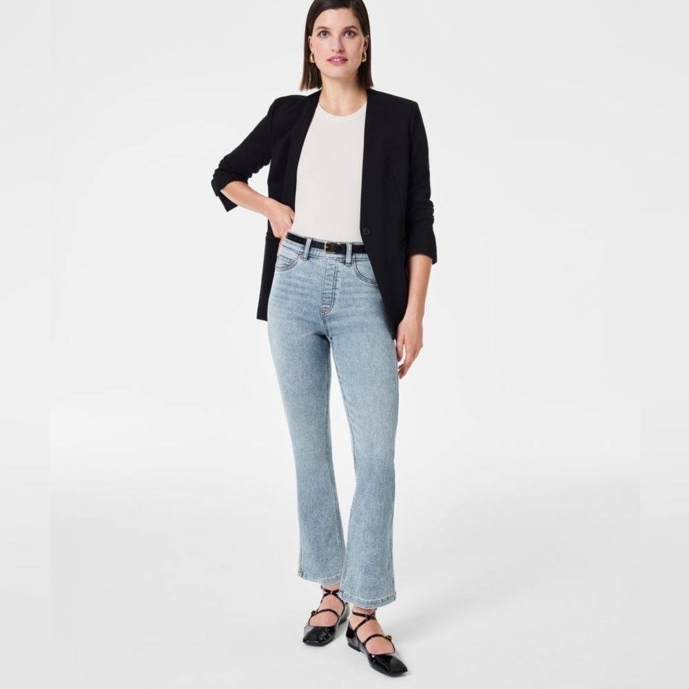Spanx Kick Flare Jeans Indigo Sky Pull On NWT